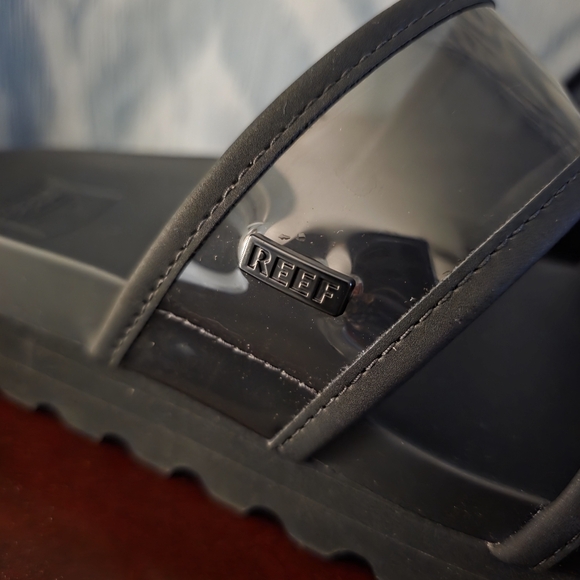 REEF Black Transparent Vista Hi Energy Slides Size 7 - Picture 4 of 4